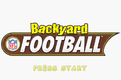 Backyard Football Title Screen